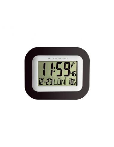 Horloge LCD - Boîtier ABS noir - Sur pile