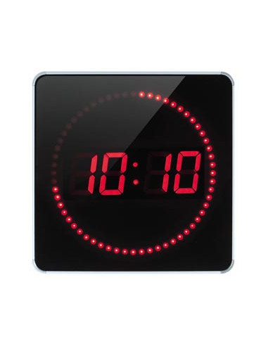 Horloge carrée à LED