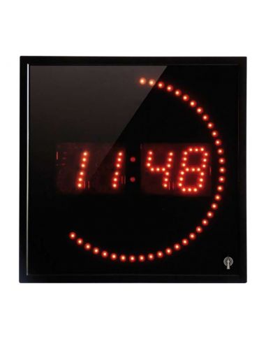 Horloge LED - Secondes déroulantes - Radio pilotée - Sur secteur