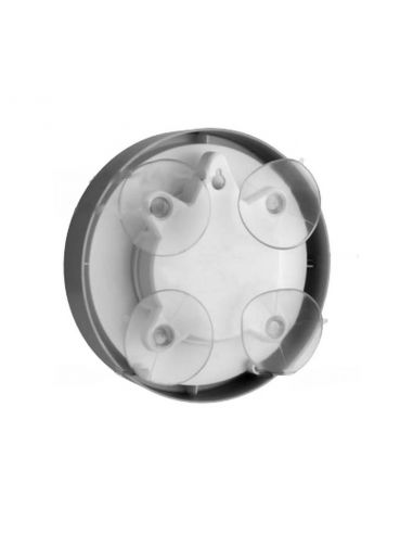 Horloge Ø 170 mm - Etanche IP54 - Thermomètre - Sur pile - ABS blanc