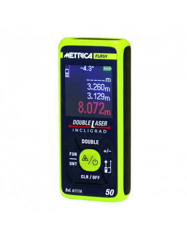 TÉLÉMÈTRE LASER METRICA FLASH DOUBLE...