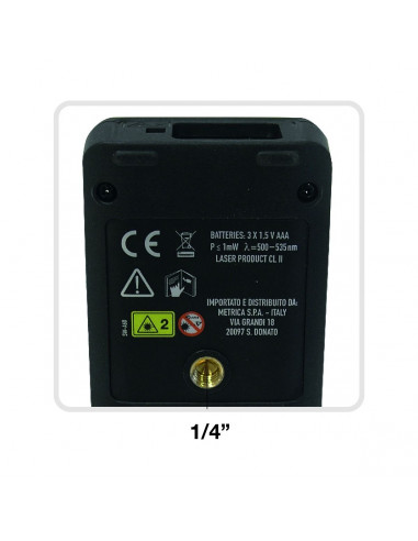 TÉLÉMÈTRE LASER METRICA GREEN 100 METRES