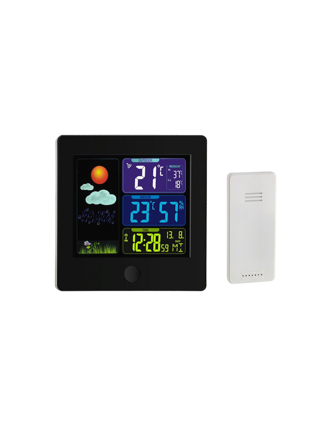 Station Météo Numérique Scientec – Température Intérieure/Ext – Piles – Blanc