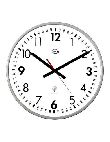 Horloge Ø 400 mm - Etanche IP65 - Radio-pilotée - Acier revétement époxy - Cadran aluminium Epoxy Anti-UV / Anti-Chlore