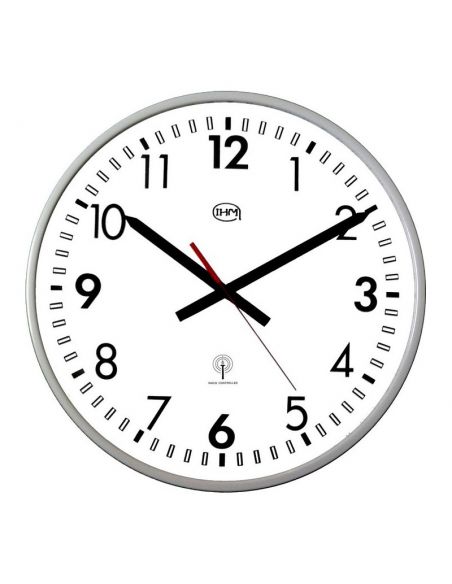 Horloge Ø 400 mm - Etanche IP65 - Radio-pilotée - Acier revétement époxy - Cadran aluminium Epoxy Anti-UV / Anti-Chlore