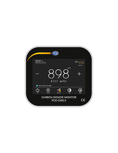 Détecteur de CO2 de paillasse PCE-CMM 8