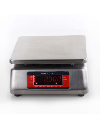 Balance inox portée 15 kg, précision 1 g