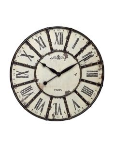 Horloge Ø 570 mm "Paris" - Fibre de bois - Sur pile