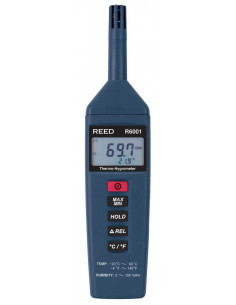 Thermomètre détecteur d'humidité professionnel, de -20 à 60C, 10 à 100 % HR