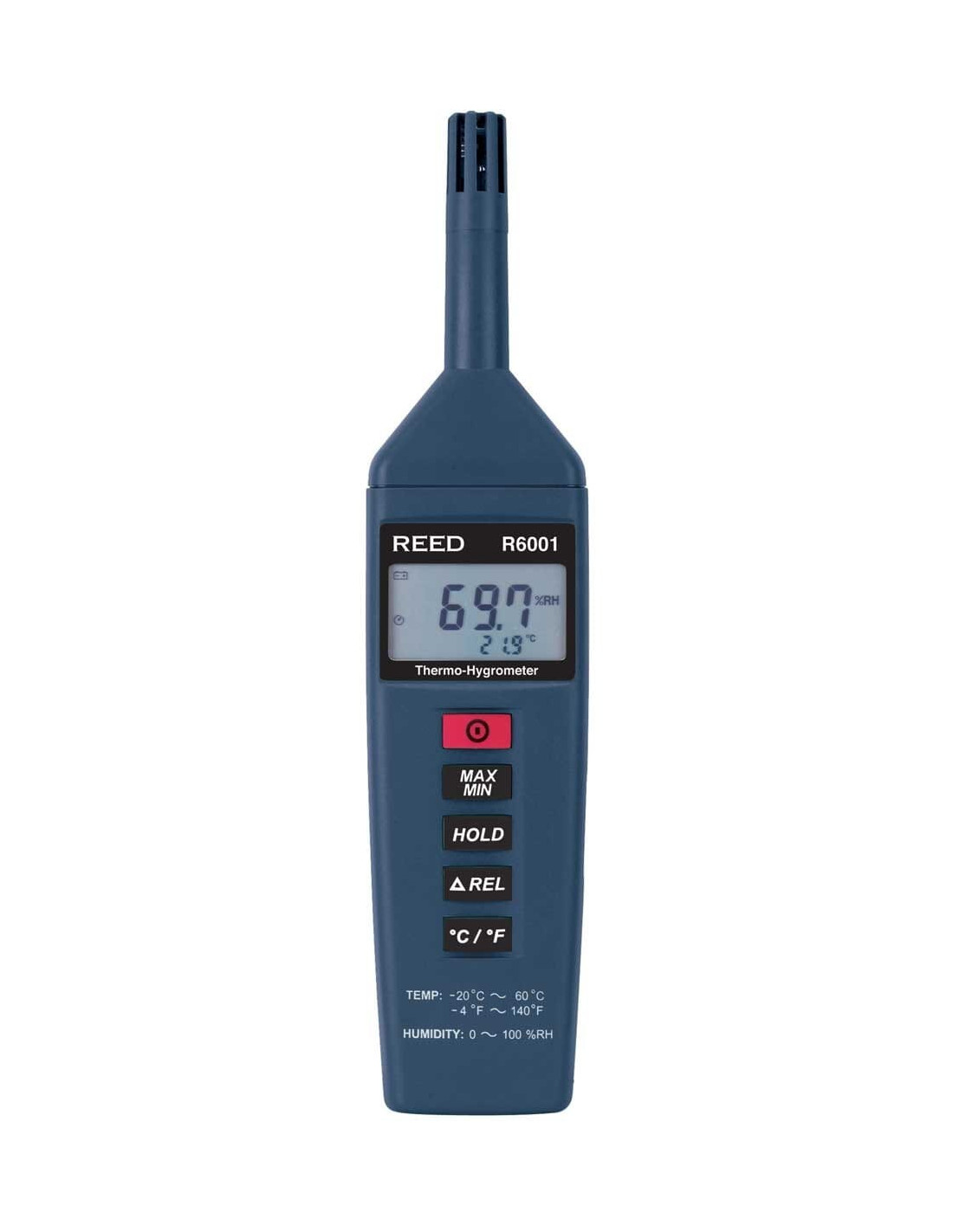 Thermomètre détecteur d'humidité professionnel, de -20 à 60C, 10 à 100 % HR