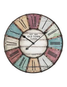 Horloge Ø 605 mm "Old Town" - Cadran fibre de bois