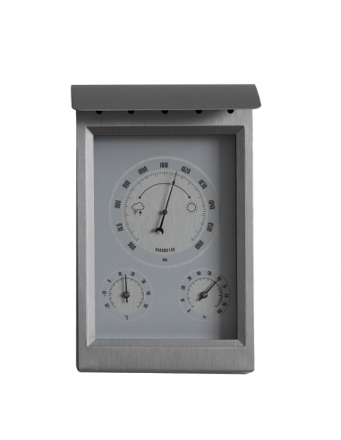 Station Météo mécanique inox avec...