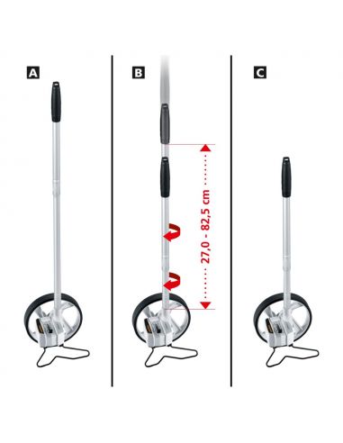 Odomètre compact mini, mesure jusqu'à 9999 mètres