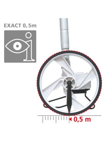 Odomètre compact mini, mesure jusqu'à 9999 mètres