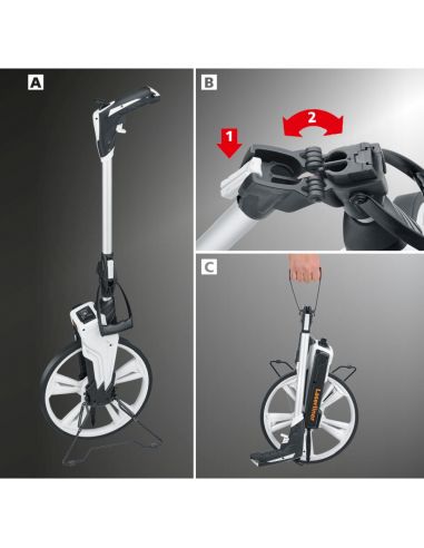 Odomètre pour les lignes droites et les courbes, jusqu'à 9999 mètres