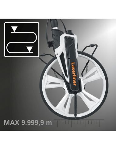 Odomètre pour les lignes droites et les courbes, jusqu'à 9999 mètres