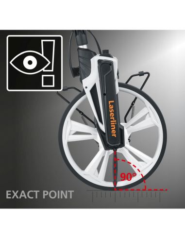 Odomètre pour les lignes droites et les courbes, jusqu'à 9999 mètres