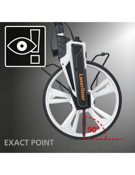 Odomètre pour les lignes droites et les courbes, jusqu'à 9999 mètres