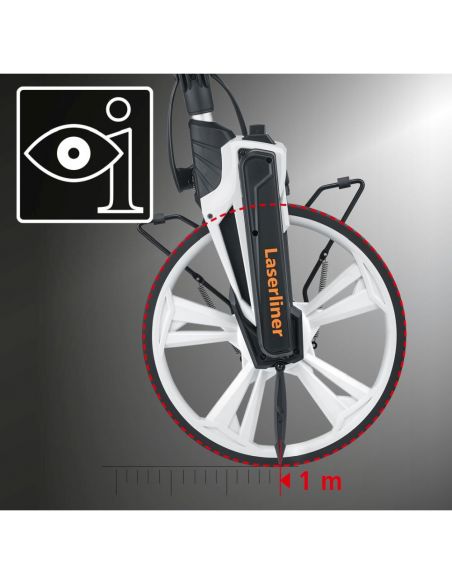 Odomètre pour les lignes droites et les courbes, jusqu'à 9999 mètres