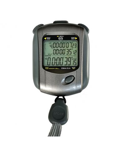 Chronomètre horaire/décimal CMH 100 mémoires - 3 lignes d'affichage