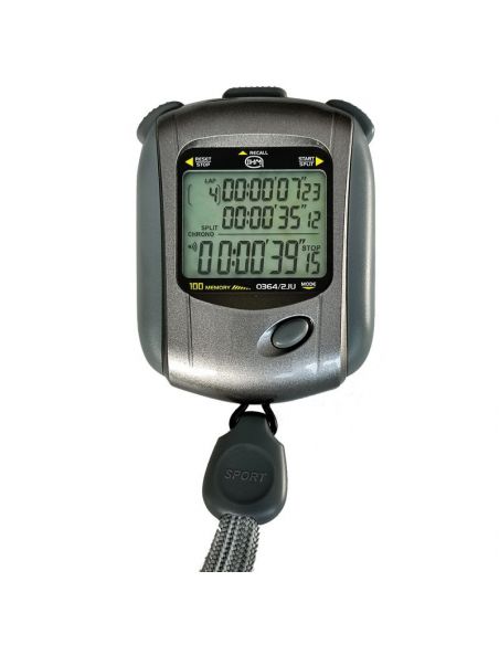 Chronomètre horaire/décimal CMH 100 mémoires - 3 lignes d'affichage