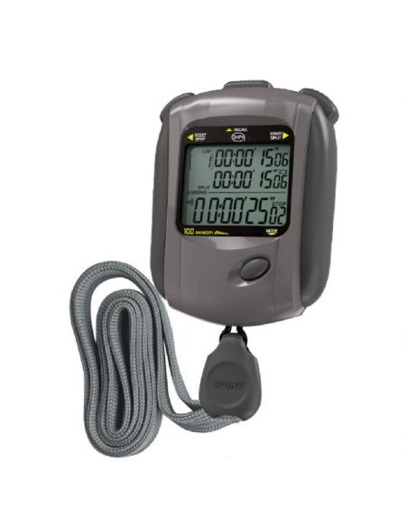 Chronomètre horaire/décimal CMH 100 mémoires - 3 lignes d'affichage