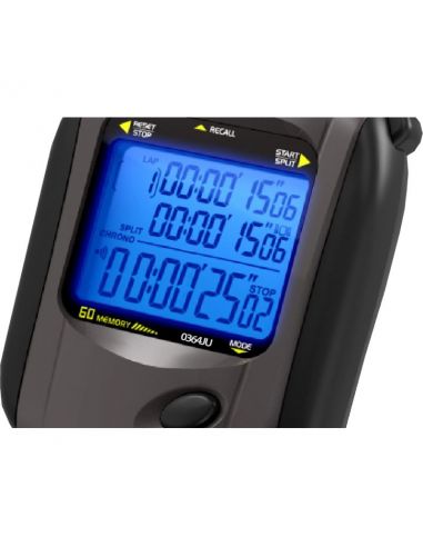 Chronomètre horaire/décimal CMH 100 mémoires - 3 lignes d'affichage