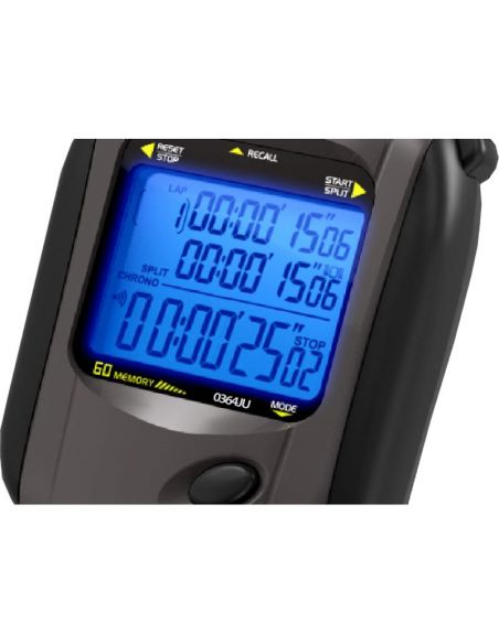 Chronomètre horaire/décimal CMH 100 mémoires - 3 lignes d'affichage