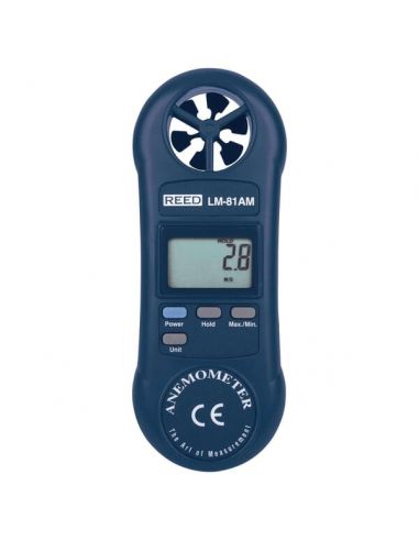 Anémomètre professionnel à hélice compact, de 0.4 à 30 m/s