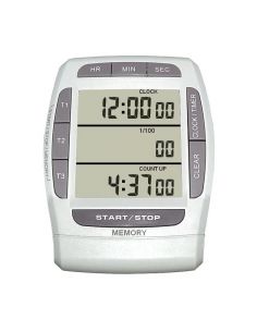 Minuteur digital - 100 h - 3 lignes d'affichage - 1 compteurs et 3 décompteurs 2