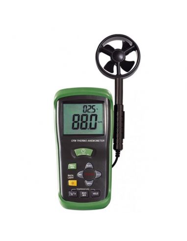 Thermo-anémomètre à ailettes, mesure de 0.4 à 45 m/s