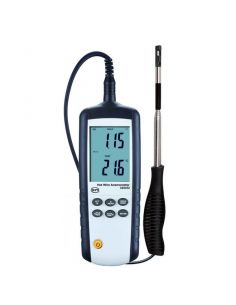 Thermo-anémomètre à fil chaud avec logiciel d'exploitation, de 0.1 à 25 m/s