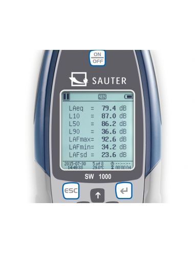 Sonomètre digital professionnel, classe 2, mesure de 0 à 136 dB
