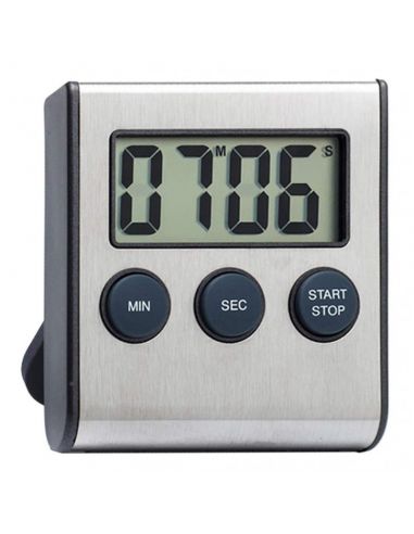 Minuteur digital - 100 mn - Façade métallique