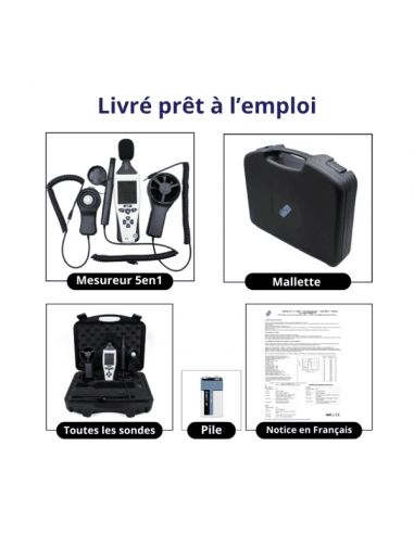 Mesureur d'environnement 5en1 2MP