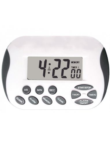 Minuteur digital - 24 h - Jusqu'à 2 compteurs et/ou 2 décompteurs