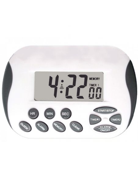 Minuteur digital - 24 h - Jusqu'à 2 compteurs et/ou 2 décompteurs