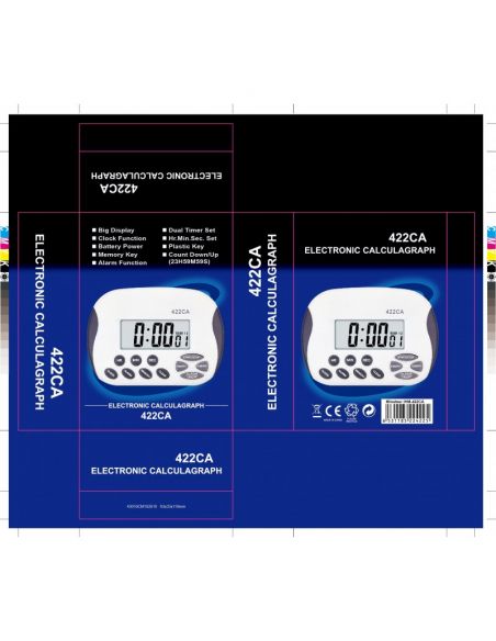 Minuteur digital - 24 h - Jusqu'à 2 compteurs et/ou 2 décompteurs