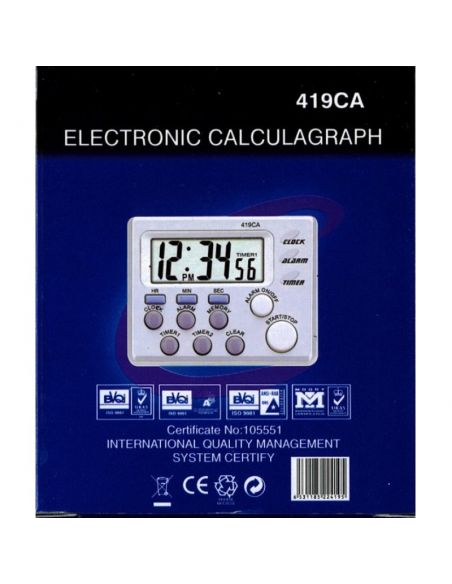 Minuteur digital - 24 h - Jusqu'à 2 compteurs et/ou 2 décompteurs - Façade métallique