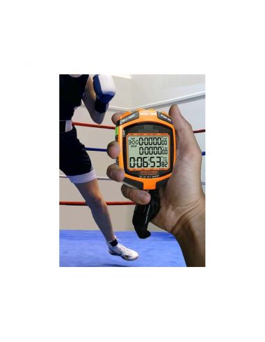 Chronomètre étanche 500 mémoires - 3 lignes d'affichage