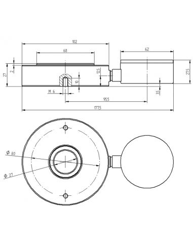 Dynamomètre hydraulique PCE-HFG 10K