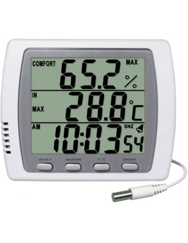 Double Thermomètre int./ext. - Hygromètre - Horloge