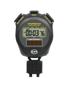 Chronomètre solaire - 24h - 2 mémoires - Horloge / Calendrier/Alarme - Energie solaire