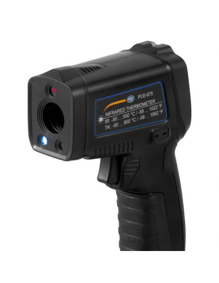 Thermomètre infrarouge PCE-675 avec Type K inclus