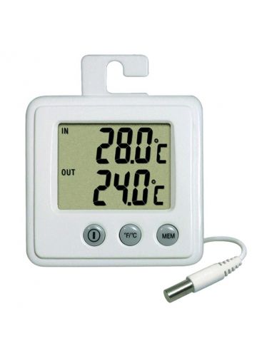 Double Thermomètre int./ext. - Pince/Béquille/Ventouse/Aimant