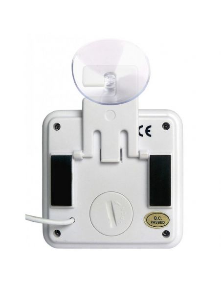 Double Thermomètre int./ext. - Pince/Béquille/Ventouse/Aimant + Ralentisseur thermique