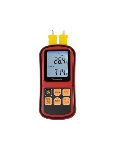THERMOMETRE 1300°C  SONDES K+Rigide