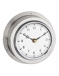 Horloge à aiguilles Heures/Minutes - Boîtier inox